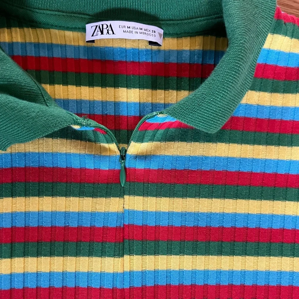 Zara‎ Colorful Striped Shirt Size M - Picture 2 of 3